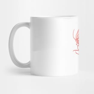 Red lobster illustration Mug